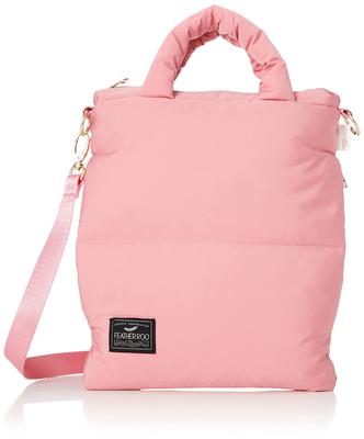 Feather Down Mini Shoulder Tote Bag LT Sacoche Color B 1474 Apricot Pink [ROOTOTE] Women's