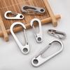 304 Stainless Steel Small Mini Carabiner Clip Spring Snap Hook Keychains for DIY Key Rings Camping Backpack Jewelry Accessories