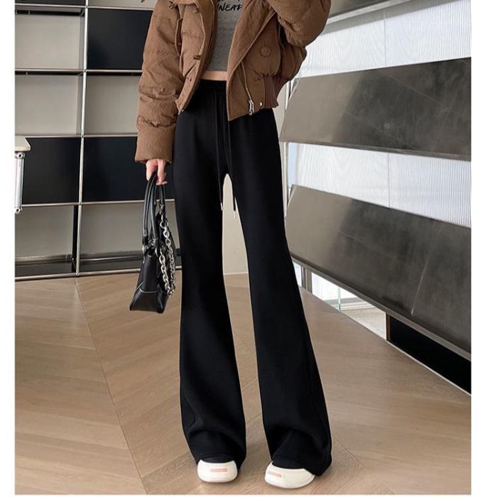 Micro-flare High-Waisted Sports Pants for Kids, Autumn/Winter 2026 Slimming Style