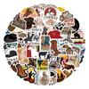 60 Cowboy Cartoon Stickers: Western-themed, waterproof decals for journals, water bottles, and laptops.