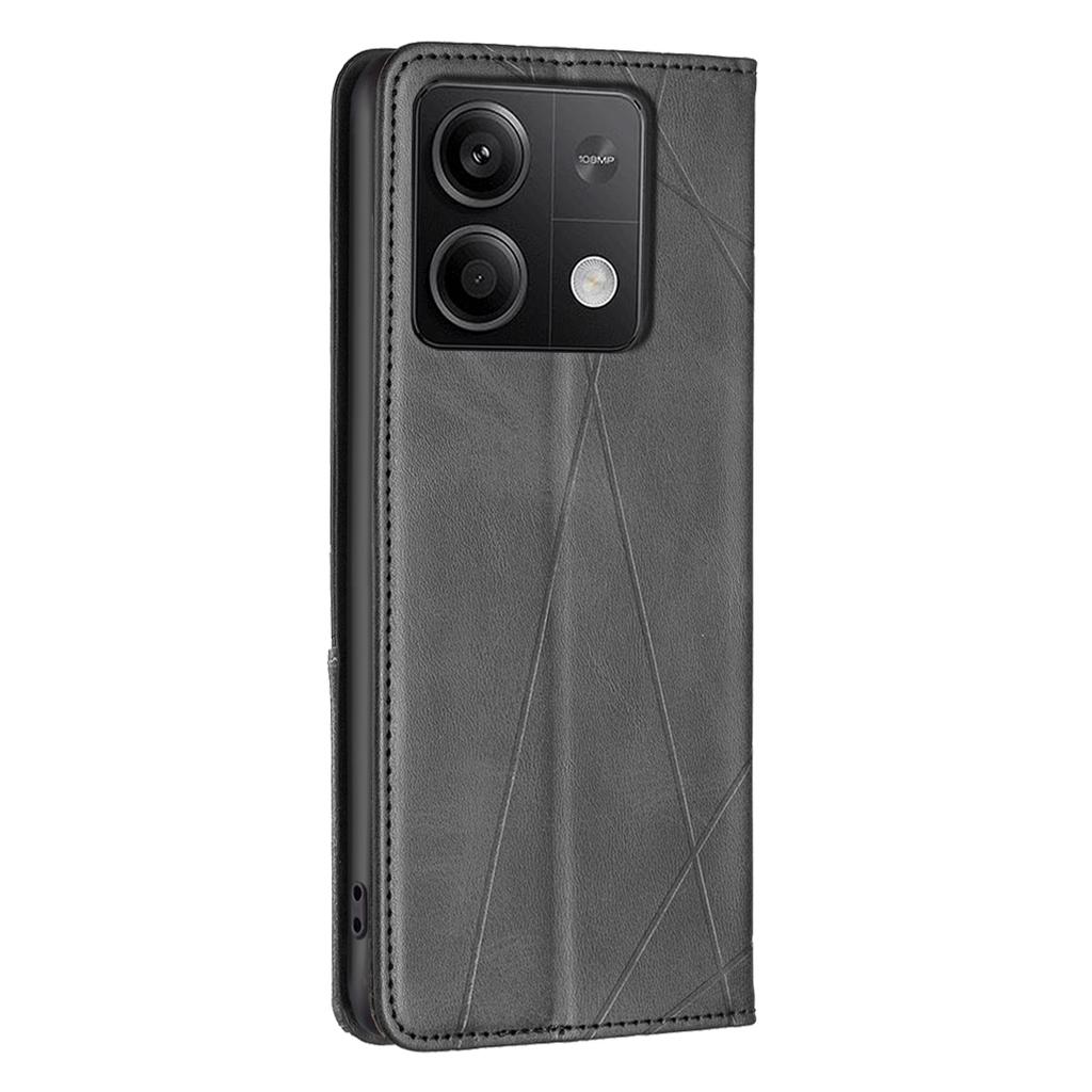 Für Xiaomi Redmi Note 13 5G PU Leder Handyhülle 2 Kartenfächer Magnetverschluss