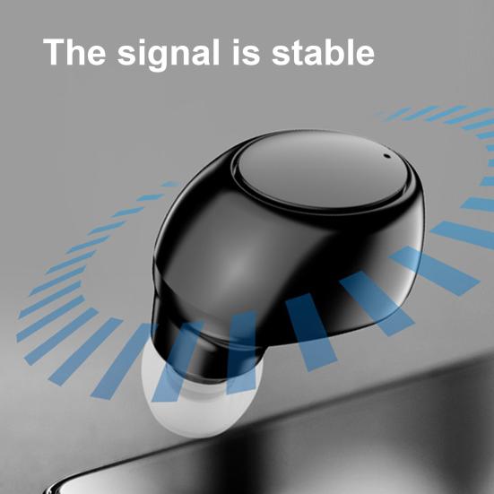 1Pc X6 Wireless Headphone Handsfree Voice Prompt ABS Stereo Bluetooth-compatible 5.0 Earbud for Sports