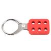 Safety Lockout Hasp 6 Holes Insulating Portable High Strength Tagout Hasp Red Nylon Lock Out for Industry