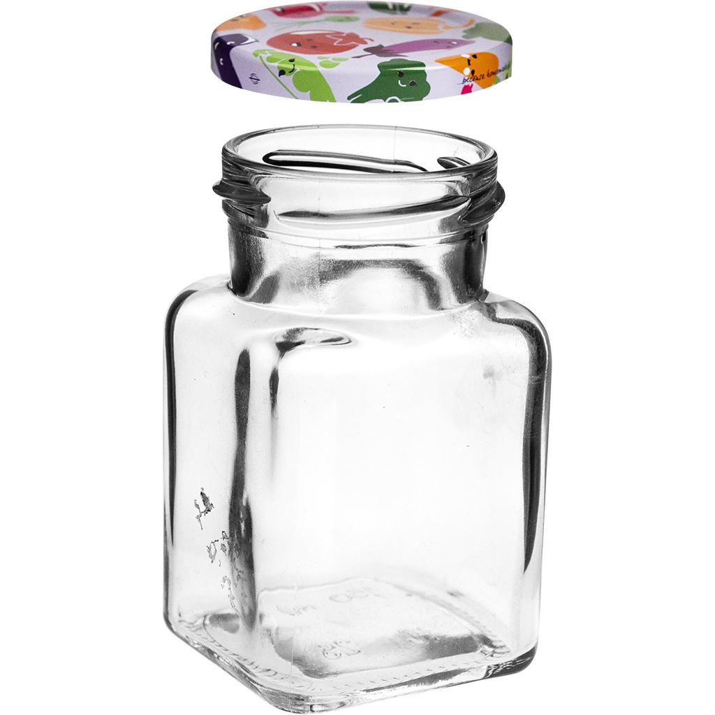 Glass jar with screw cap TO fi53 150ml 6 pcs