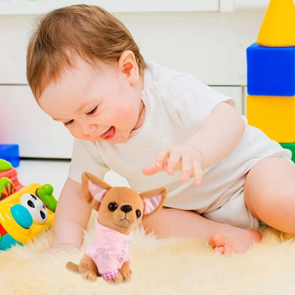 Simulation Chihuahua Plush Toys Stuffed Animals Stuffed Dog Doll Puppy Plush Toys  Boys Girls