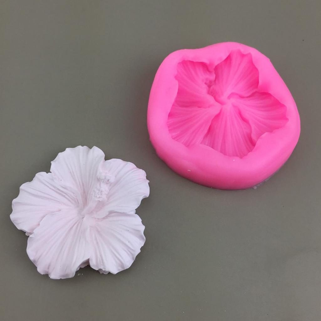 Flower Candle Silicones Molds for Handmade Candle Soap Flower Shape Fondant Silicones Molds for Chocolate Candy Baking