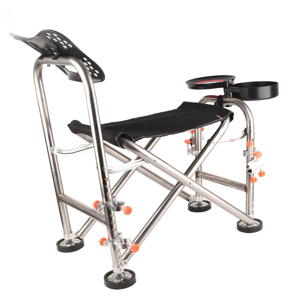 Fishing Folding Chair Breathable Waterproof Portable Camping Chair with Bait Box for Fishing