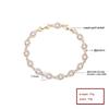China Factory Top Design 18K Gold Plated Cubic Zircon Custom Charm Bracelet Fashion Jewellery Import Accessories