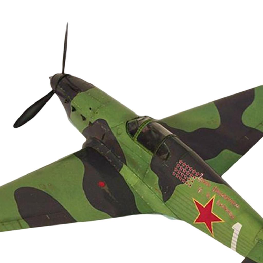 DIY Assemble 1/35 1 Fighter Aircraft Paper Model Miniature 3D Airplane Air Aviation for