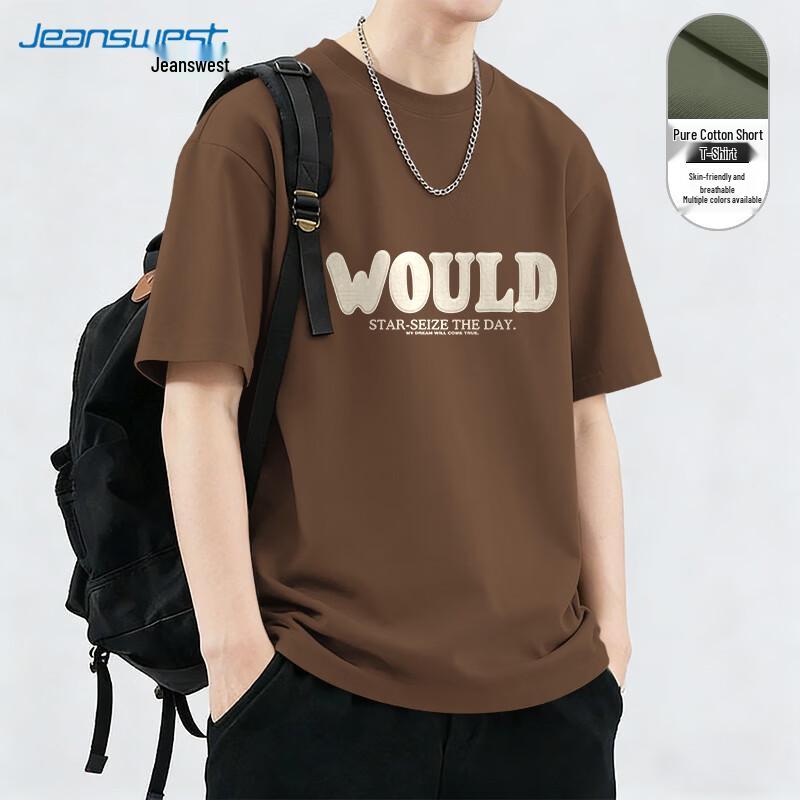 Jeanswest Men s 2026 Summer Loose Fit Short Sleeve T-Shirt M