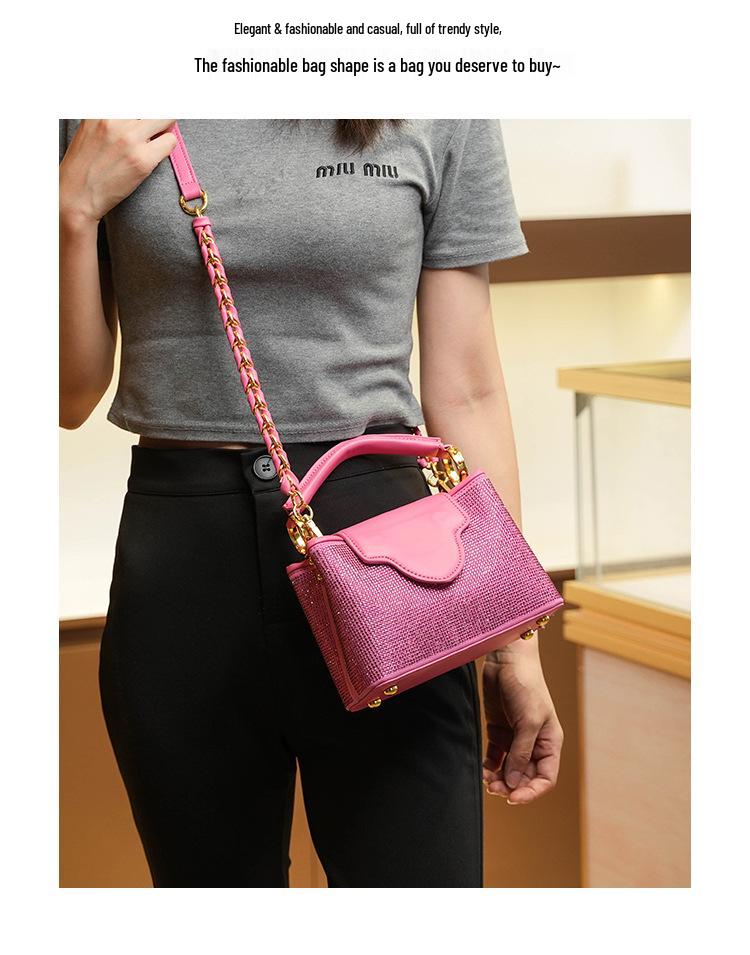 Guifei 2024 Retro Diamond-Inlaid Women's Shoulder & Crossbody Bag