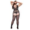 Over Size Sexy Mesh Fishnet Bodystockings For Women Plus Size Erotic Lingerie Sexy Open Bra Crotchless Teddies Bodysuits Female Sexy Porno Underwear