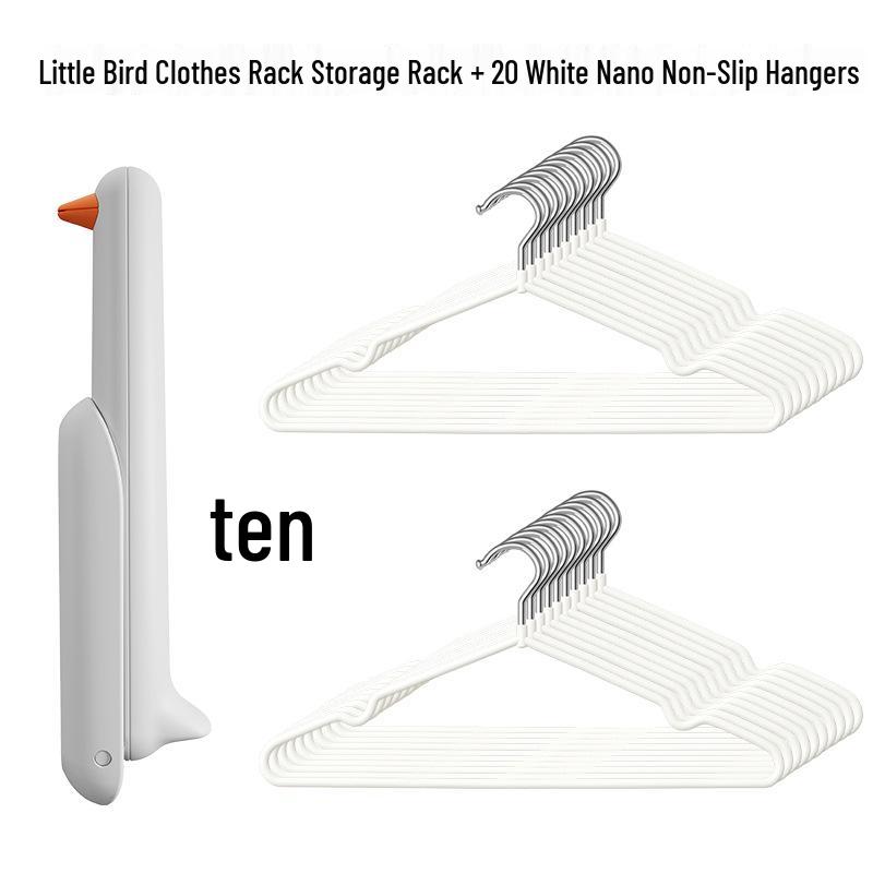 Punch-Free Wall-Mounted Clothes Drying Rack & Organizer