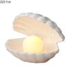 Dream Pearl Ceramic Lamp Desk Decoration Seashell Night Lamp Crafts Shell Storage Box Porcelain Ornaments Modern Home Decor