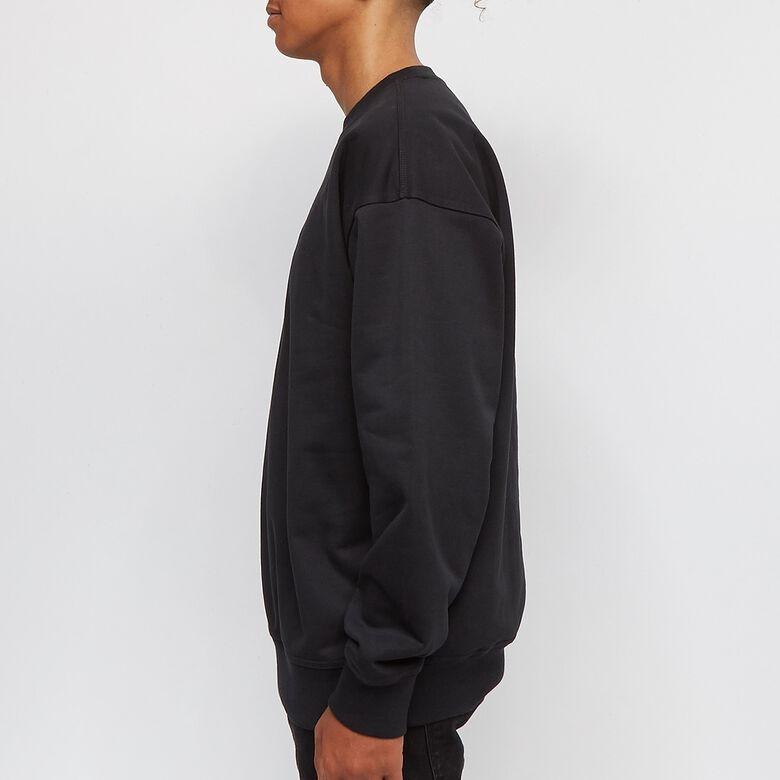 Converse Embroidered Workmark Fleece Crew Asia Sizing 'Black' Men's 10023777-A03