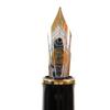 Pristine PERIKAN Fountain Pen Sovereign Engraved Logo Black Gold 18K M800 Used