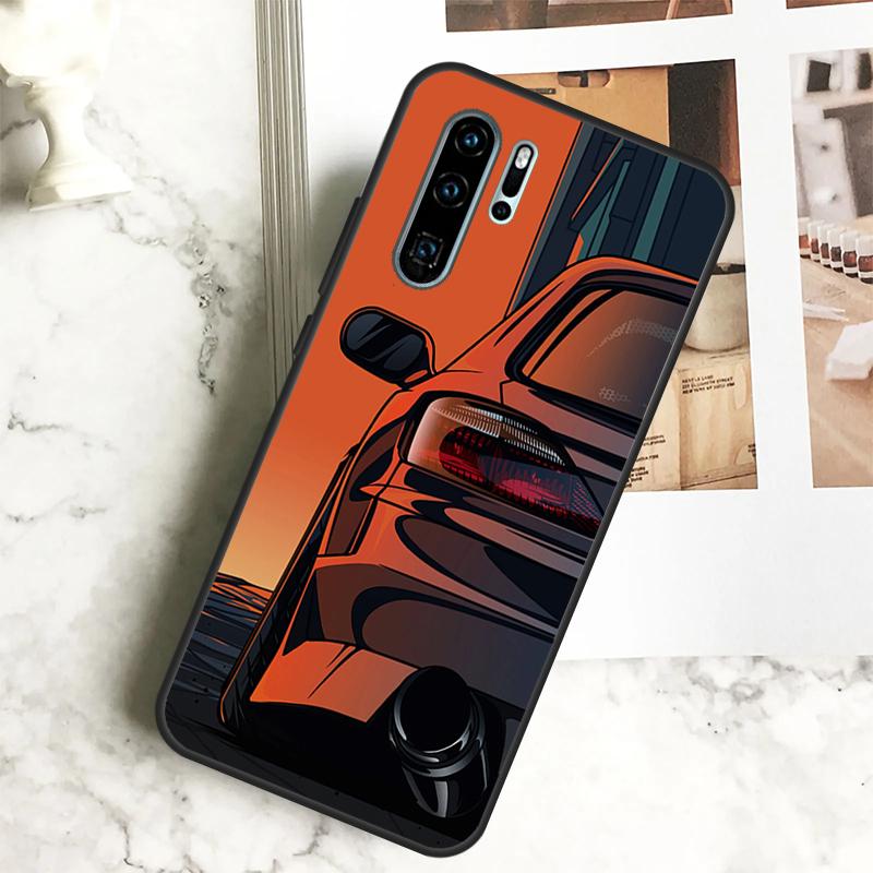 JDM Cars For Huawei Nova Y70 Y72 Y73 Y60 Y90 Y61 Y91 7i 8i 11i 12i 12s 9 10 SE P20 P30 P40 Lite Case
