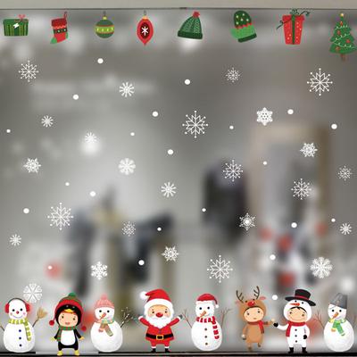 Snowflake Decor Christmas Wall Sticker Home DIY Decals For Door And Window
