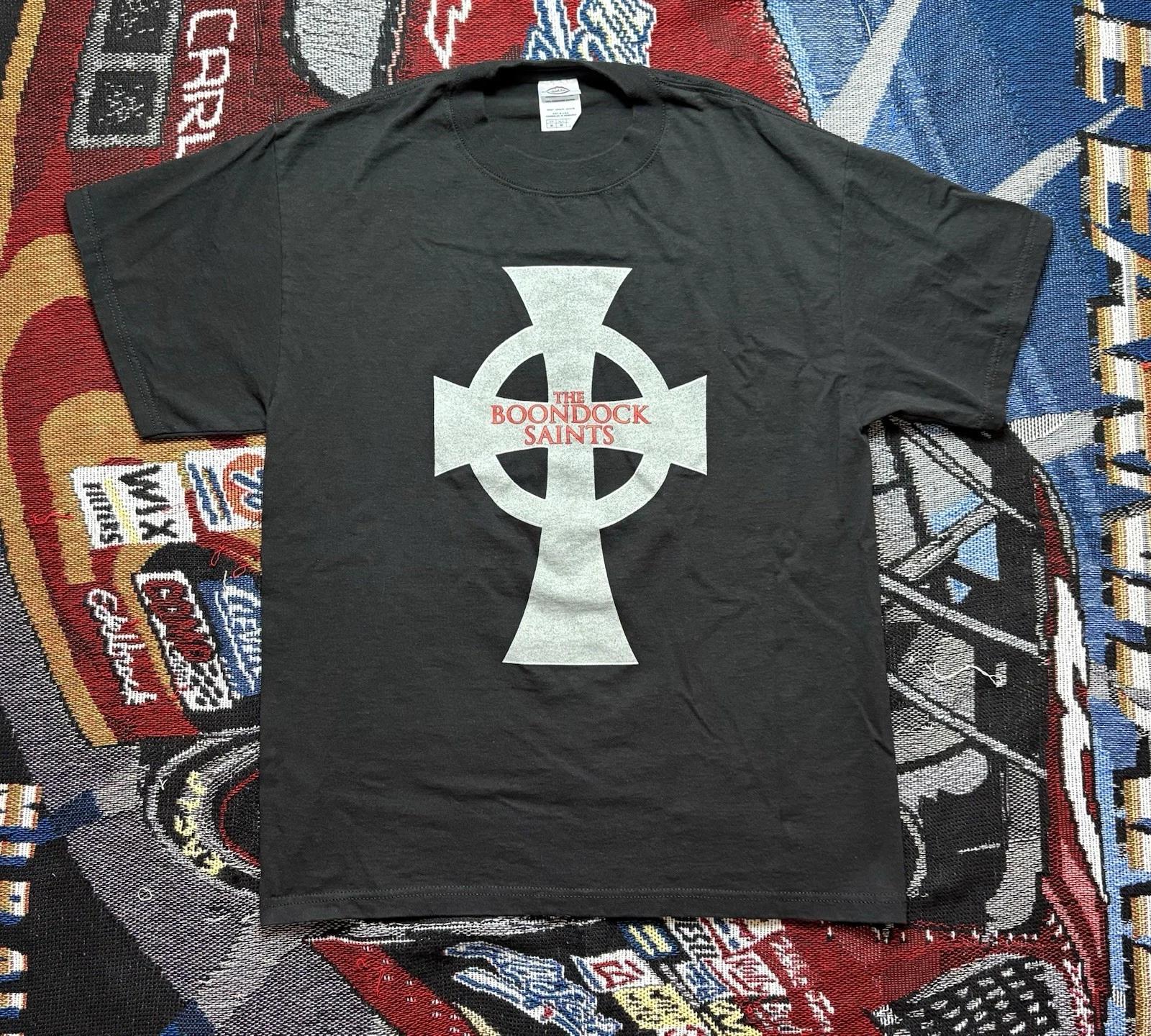 Vintage The Boondock Saints Shirt Black Movie Promo Tee Men s Medium M