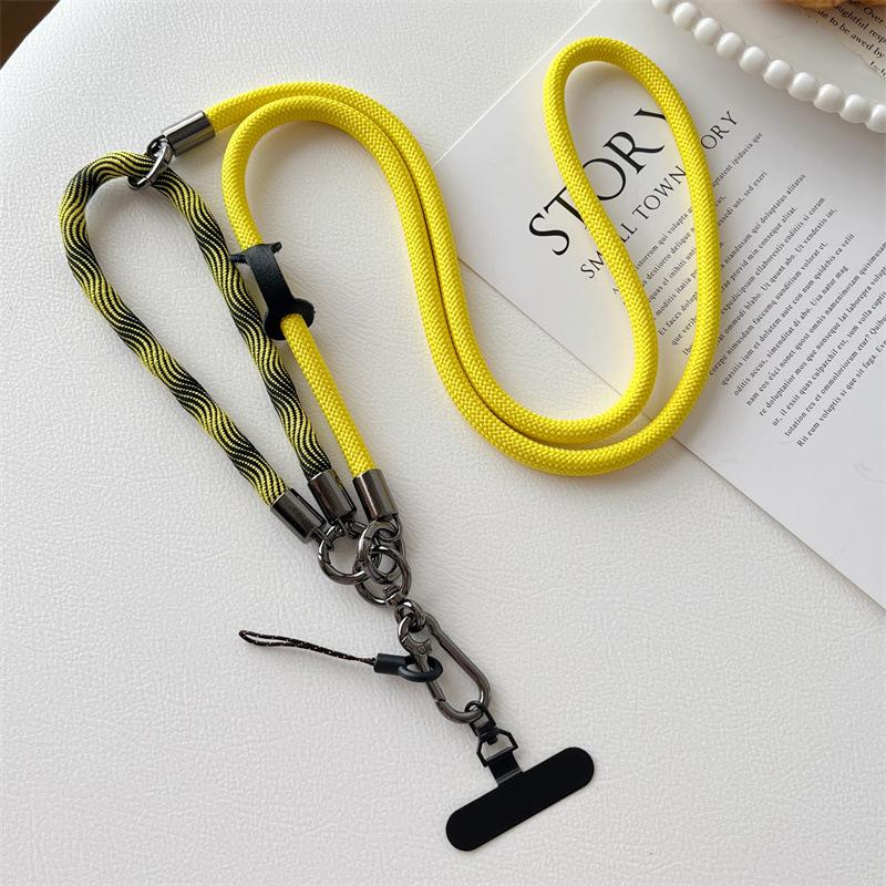 8Mm Thick Mobile Phone Lanyard, Multi-functional Three-in-one Oblique Span, Strap Neck Hanging Portable