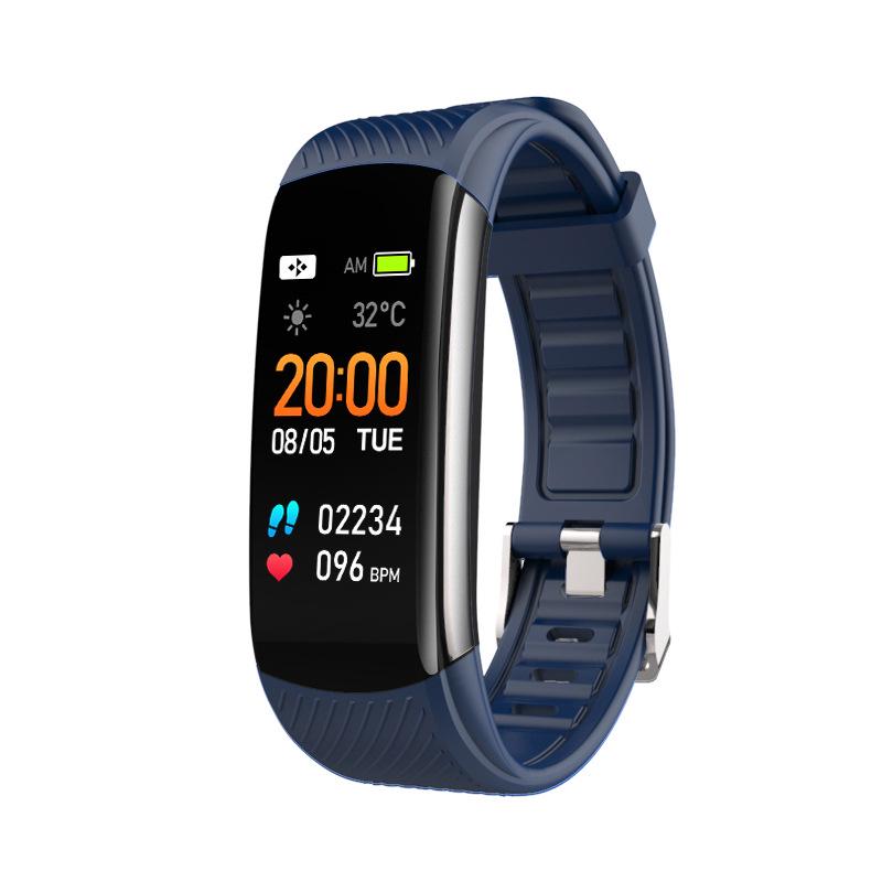 C6T Smart Bracelet: Blood Pressure, Body Temperature Monitoring, Health Alerts.