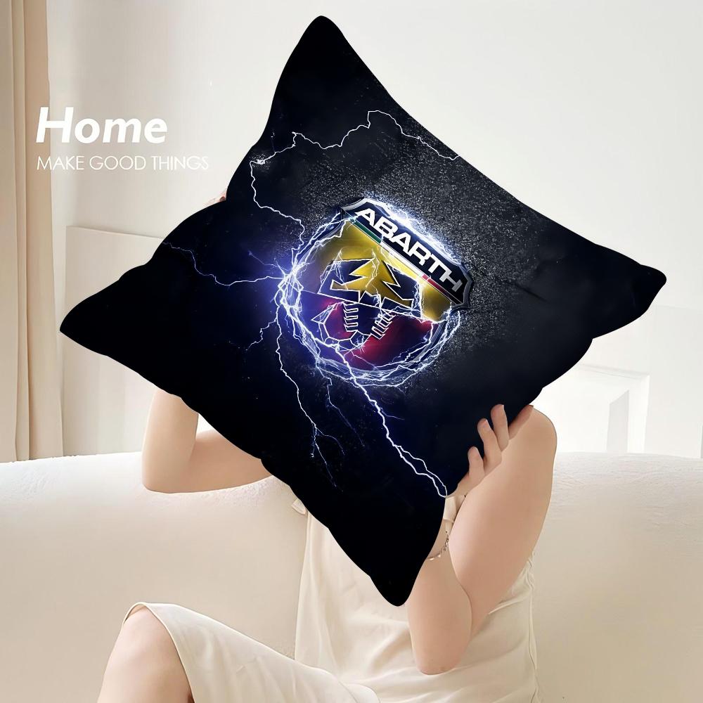 A-A-Abarth Cartoon Pillow Case Sofa Decorative Home Double-Sided Print Plush Square Throw Pillow Covers Cushion Decor Cover