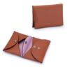 Portamonete Mini in Pelle di Mucca con Stampa del Palmo: Elegante portafoglio bi-fold 2026 con porta carte d'identità per donna