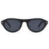 New cat's eye rice nail women's sunglasses, European and American retro fashion glasses, temperament and thin advanced sunglasses