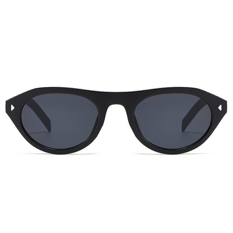 New cat's eye rice nail women's sunglasses, European and American retro fashion glasses, temperament and thin advanced sunglasses