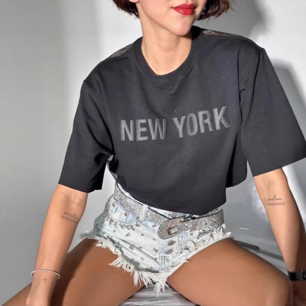 

Cross2026 Женская летняя кружевная толстовка с открытой спиной и принтом из букв XL серый