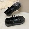 New Spring Lolita Women Mary Jane Shoes Concise Shallow Round Toe Shoes Ladies Concise Outdoor College Style Leather Shoes