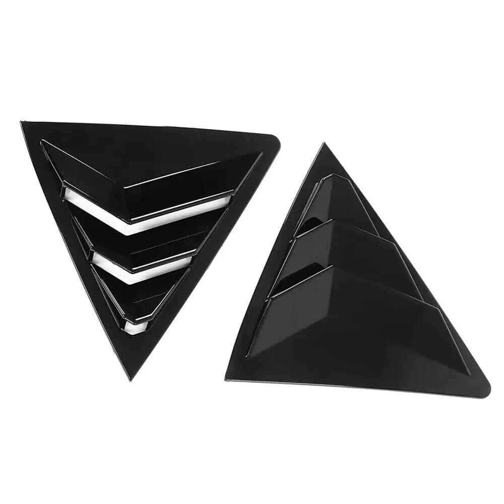 For Toyota Corolla 2014 2015 2016 2017 2018 Car Rear Louver Window Side Shutter Cover Trim Sticker Vent Scoop Carbon Fiber Auto