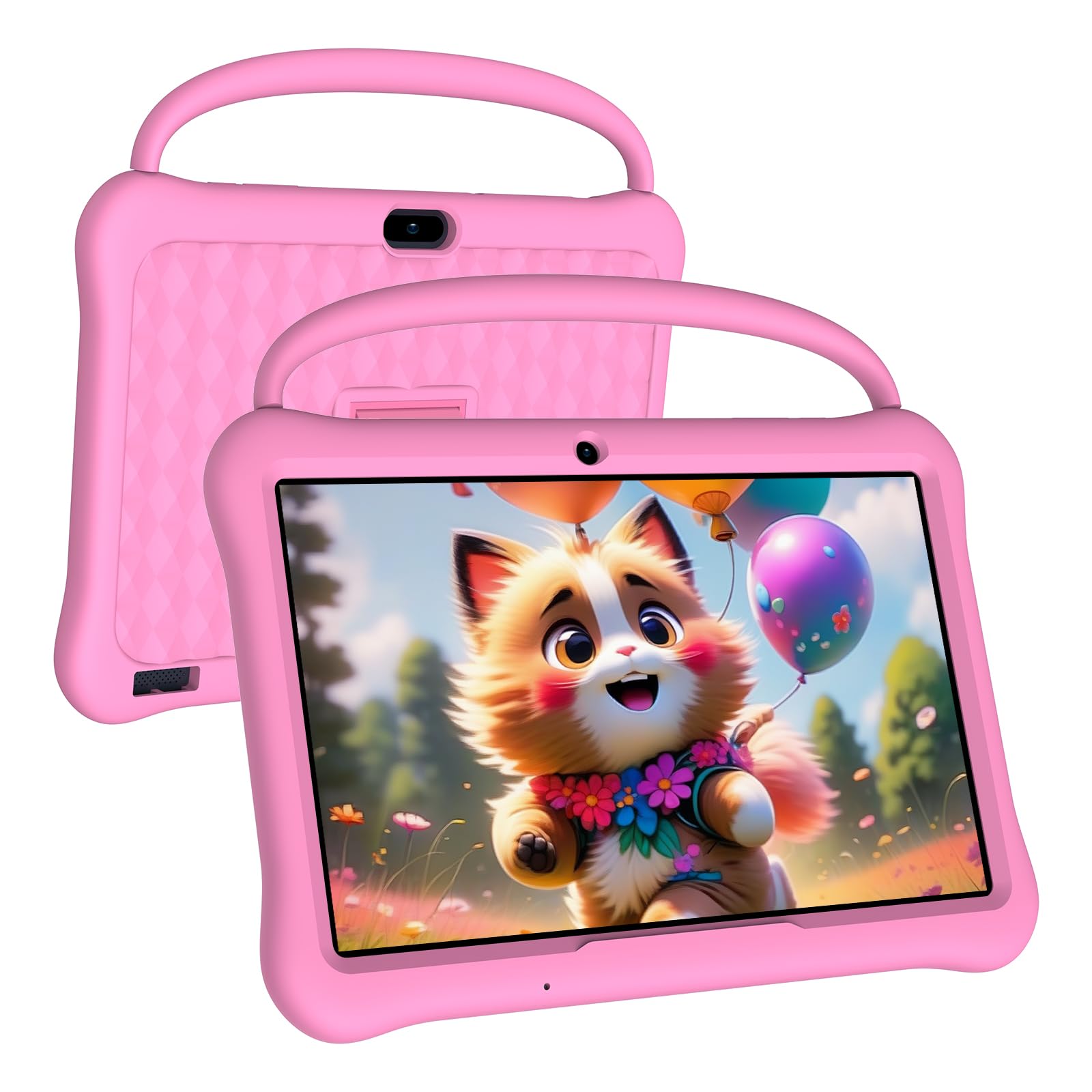 

Kids Android Large HD IPS iWawa Parental Educational Toddler Tablet Bluetooth 10-inch (25cm) Tablet, 13, 64GB, Display, Pre-installed, Controls, рожевий