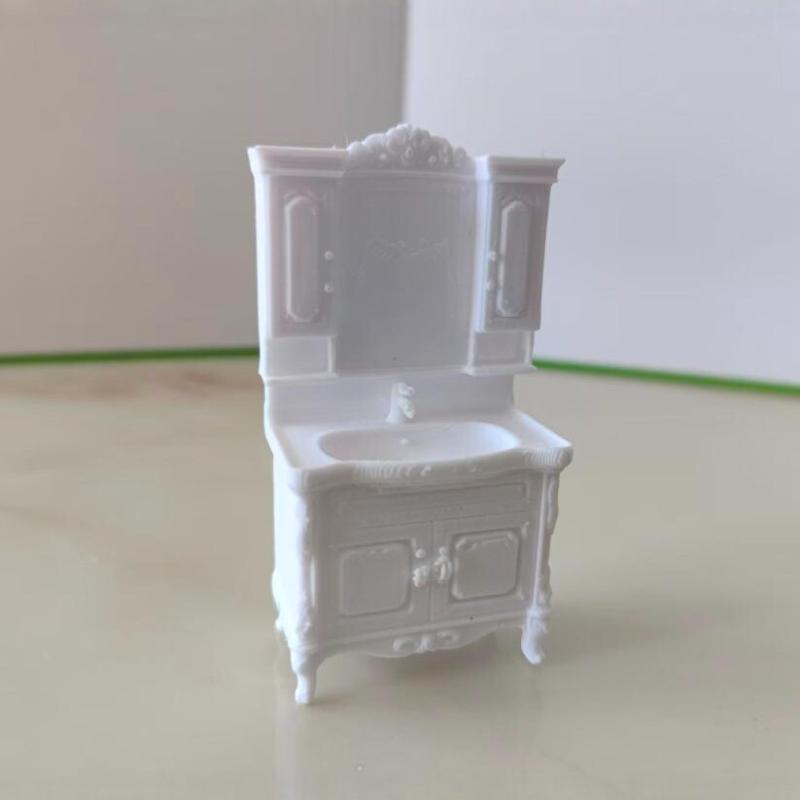 1Pcs 1/12 Dollhouse Miniature Bathroom Handwashing Platform Detailed Replication for Collectible Sets