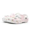 Crocs Classic clog Hanami Love Letter EVA Sweet Versatile Hole Shoes Unisex White