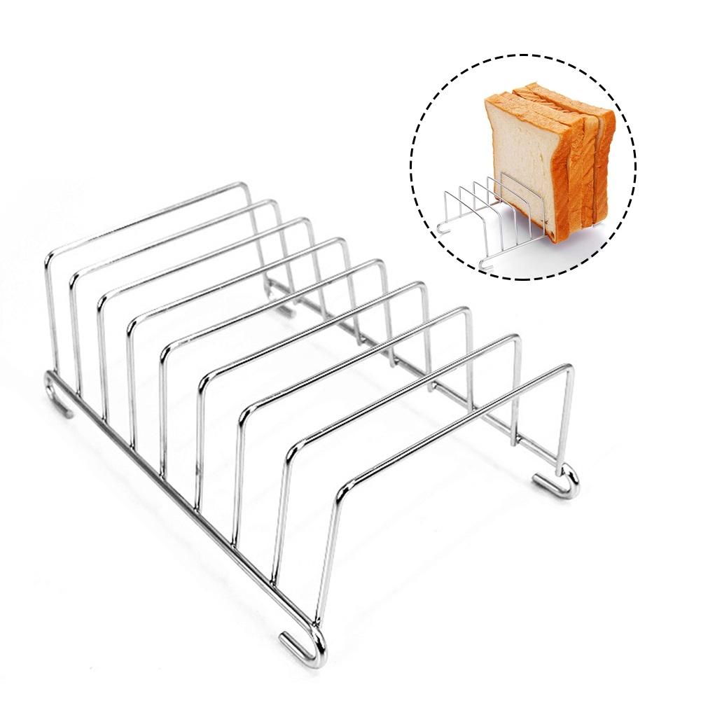 Sturdy Stainless Steel Stand for Toast and Air Fryer Accessory Storage