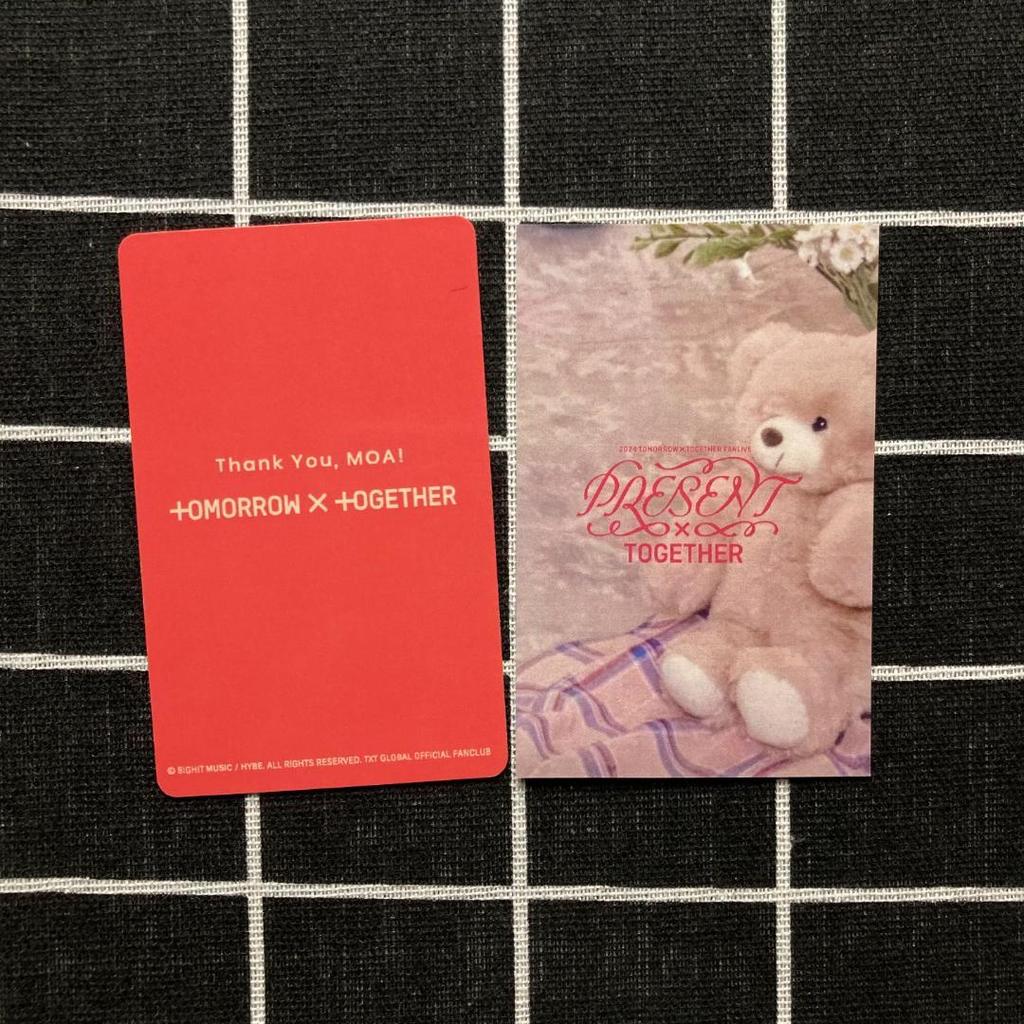 [USED] TXT MOAZONE Japan FC Bonus: 2 Hueningkai trading cards