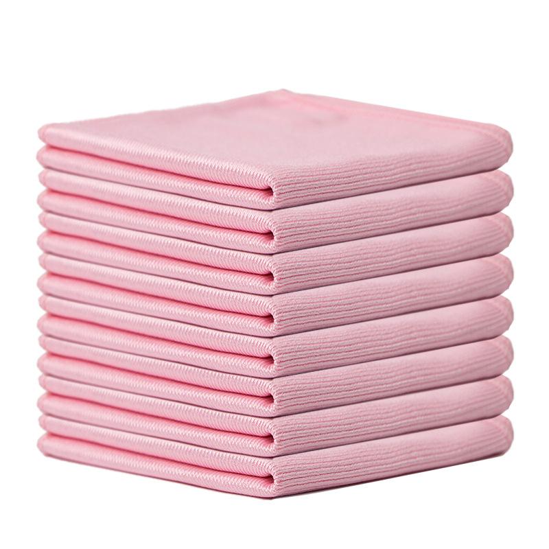 8Pcs Microfiber Glass Cleaning Cloth Household Window Desktop LCD Screen Water Stain Removal Rag 30*30cm