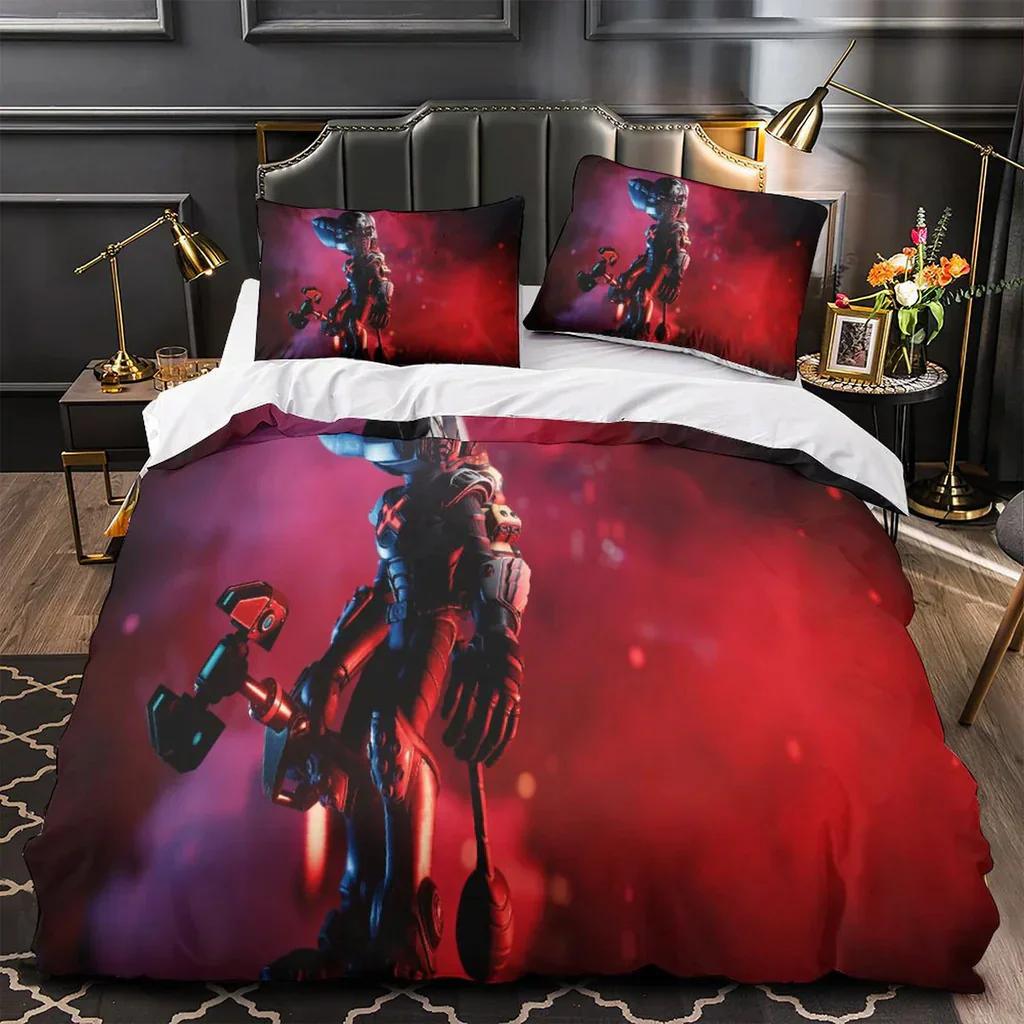 Spiel Ratchet Clank Rift Apart 3D Gedruckter Bettbezug Kissenbezug Bettwäsche-Set Full Queen King Size Für Schlafzimmer-Dekoration