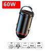 Compact Dual USB Car Charger with Pull-Ring Design - 200W Fast Charging & Multifunctional Cigarette Lighter