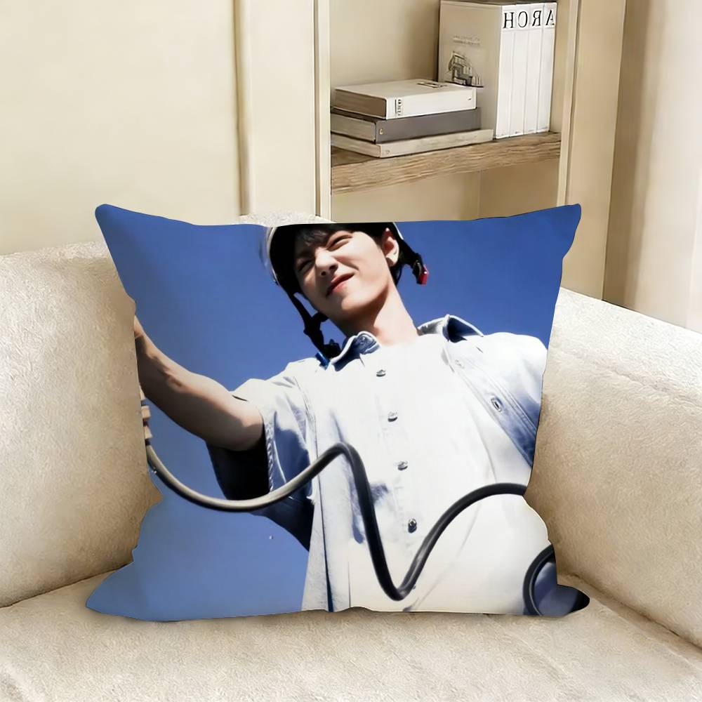 Xiao Zhan Sean Various Sizes Square Pillow Case For Car Home Bedchamber Decor