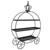 3 Tier Cupcake Stand Holder Iron Dessert Table Display Stand for Wedding Afternoon Tea Donuts Cookies Fruit Black