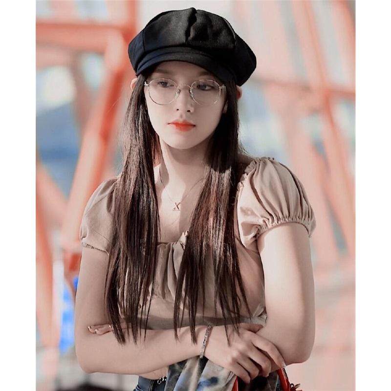 Handmade CHAR trendy and versatile glasses frame, ultra-light pure titanium retro round frame with anti-blue light myopia frame for men and women
