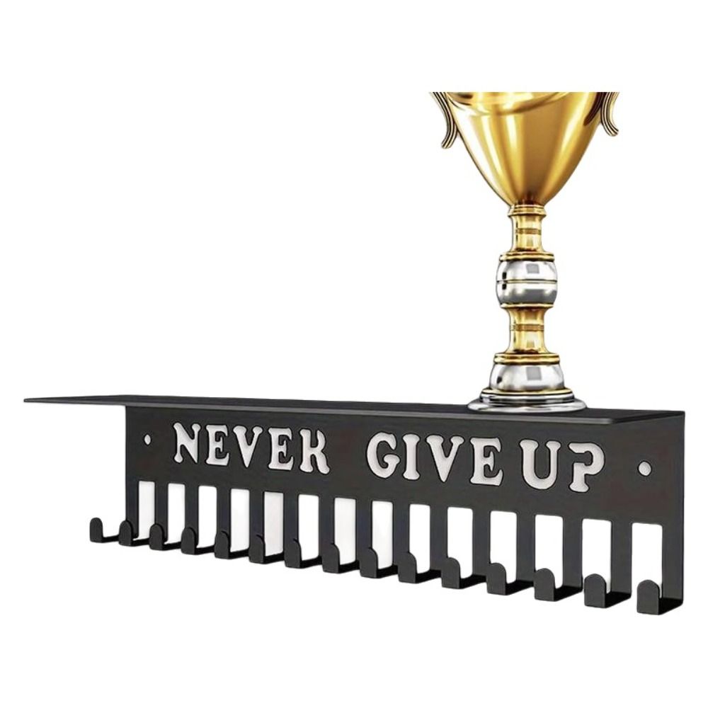 New Wall Mount Medal Display Stand Metal Large Capacity Medal Storage Rack Award Holder for Racing Sports Karate