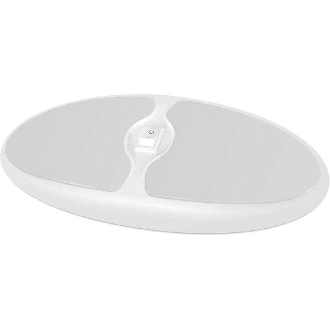 Dream lighting 12V светодиодное освещение с выключателем, светильник для интерьера RV, 9-дюймовый овальный потолочный светильник, теплый белый 3500K, 7.4 Вт, 450 люмен f. White, 6000K, pack 1