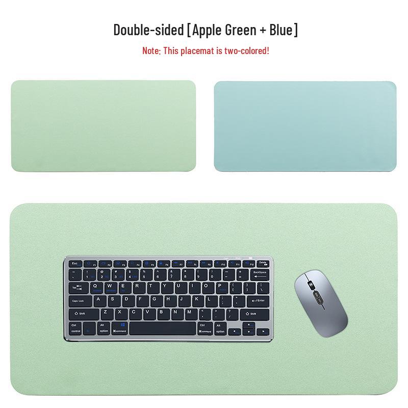 Large Double-Sided Leather Gaming Mouse Pad - High Precision, Smooth, Comfortable, Pure Color