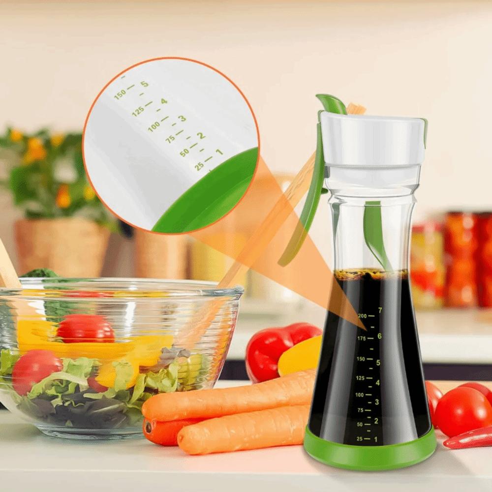 Plastic Sauces Mixer Bottle Leak Proof Cruet Portable Vinaigrette Container  Restaurant