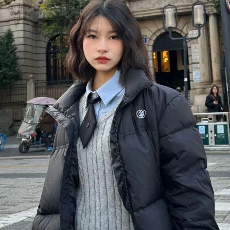 

Women s Short Spring/Summer Cotton Jacket - Warm, Loose, Small Size, Padded Outerwear