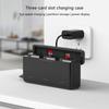 Fast Speed Charging Storage Box for Action4 Camera Batteries Holds 3 Slots with Power Indicator