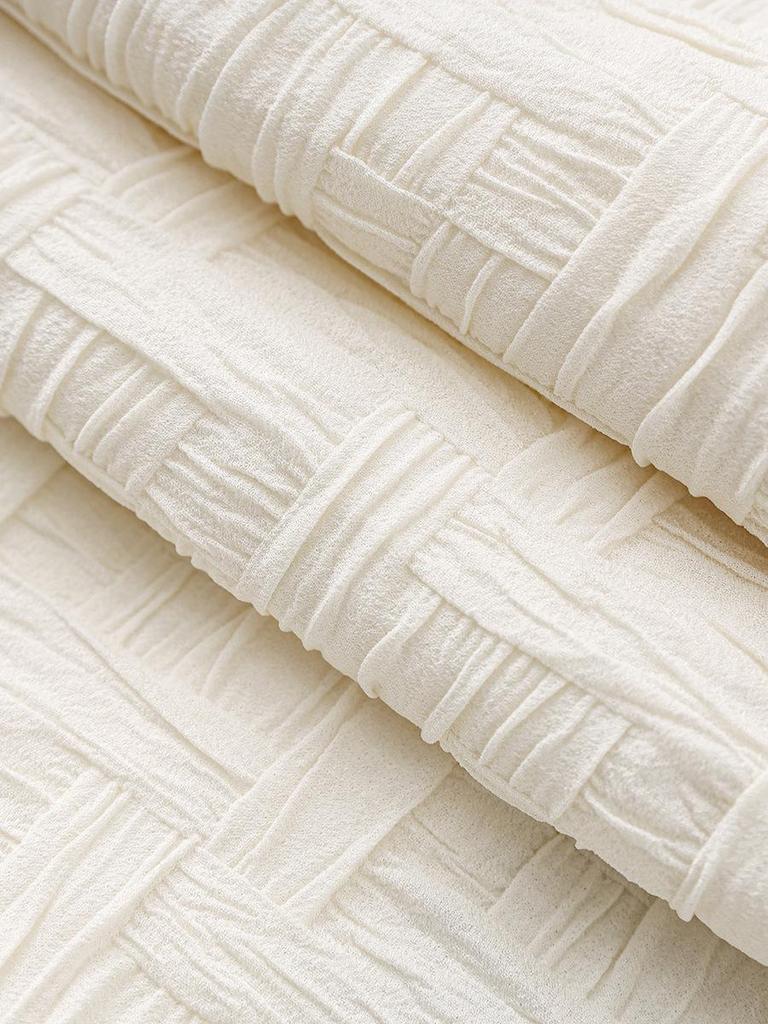 Stilvolles Sommer Kurzarm Top & Texturiertes Bodycon Midi Rock Set für Damen